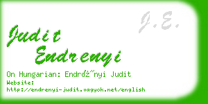 judit endrenyi business card